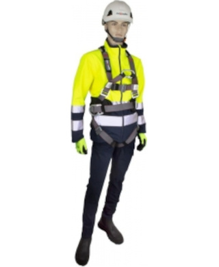 WORKWEAR, SAFETY & CORPORATE CLOTHING SPECIALISTS - Maxisafe Confined Space Full Body Harness with Front & Rear Steel Plated Fall Arrest D Rings