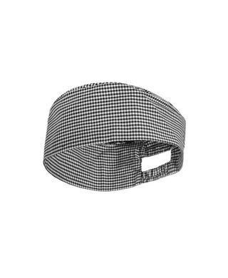 WORKWEAR, SAFETY & CORPORATE CLOTHING SPECIALISTS - CHEF'S CHECK CAP with opening at back