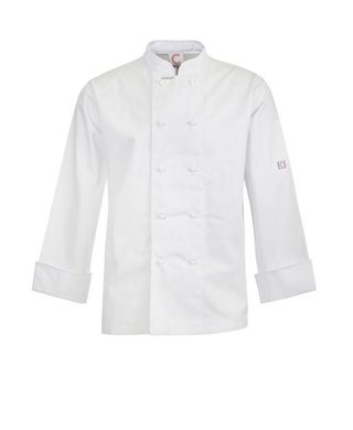 WORKWEAR, SAFETY & CORPORATE CLOTHING SPECIALISTS - CLASSIC CHEF JACKET L/S with fold back cuff & pen pocket