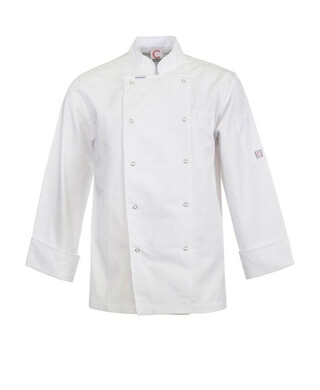WORKWEAR, SAFETY & CORPORATE CLOTHING SPECIALISTS - EXECUTIVE CHEF JACKET L/S with pockets & press studs