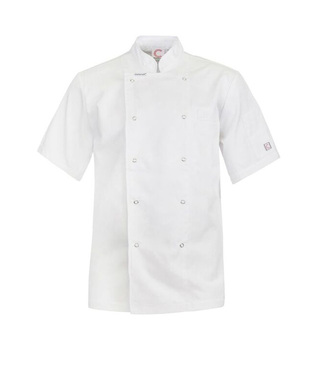 WORKWEAR, SAFETY & CORPORATE CLOTHING SPECIALISTS - EXECUTIVE CHEF JACKET S/S with pockets & press studs
