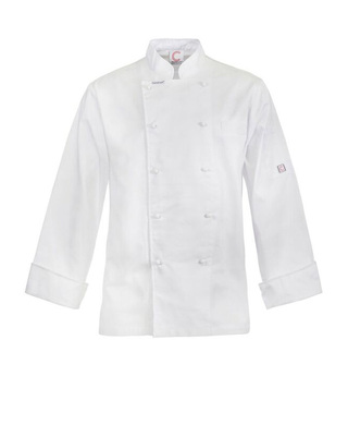 WORKWEAR, SAFETY & CORPORATE CLOTHING SPECIALISTS - LIGHTWEIGHT EXECUTIVE CHEF JACKET L/S with fold back cuff