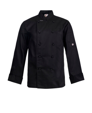 WORKWEAR, SAFETY & CORPORATE CLOTHING SPECIALISTS - LIGHTWEIGHT EXECUTIVE CHEF JACKET L/S with fold back cuff