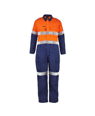 WORKWEAR, SAFETY & CORPORATE CLOTHING SPECIALISTS - Torrent HRC2 Hi Vis Two Tone Coverall with FR  Reflective Tape