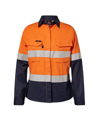 WORKWEAR, SAFETY & CORPORATE CLOTHING SPECIALISTS - WOMENS HRC2 INHERENT HI VIS REFLECTIVE SHIRT WITH GUSSET SLEEVES