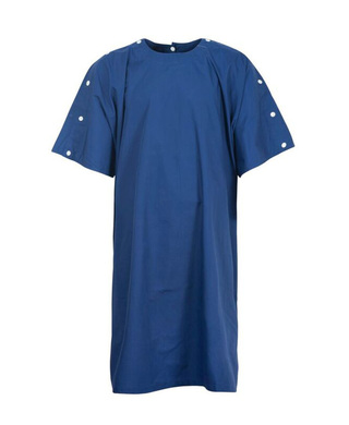 WORKWEAR, SAFETY & CORPORATE CLOTHING SPECIALISTS - Bariatric Gown with Neck and shoulder studs