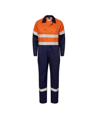 WORKWEAR, SAFETY & CORPORATE CLOTHING SPECIALISTS - LIGHT HIVIS COVERALL CSR TAPE