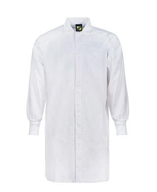 WORKWEAR, SAFETY & CORPORATE CLOTHING SPECIALISTS - Food Industry Dust Coat With Ribbed Cuff