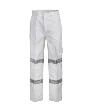 WORKWEAR, SAFETY & CORPORATE CLOTHING SPECIALISTS - Cargo Cotton Drill Trouser with 3M reflective tape