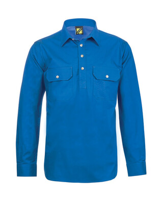 WORKWEAR, SAFETY & CORPORATE CLOTHING SPECIALISTS - Lightweight LS MENS half placket shirt