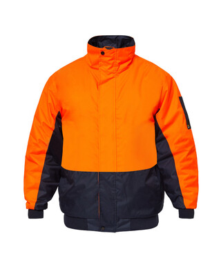 WORKWEAR, SAFETY & CORPORATE CLOTHING SPECIALISTS - Hi Vis Modern Two Tone Bomber Jacket