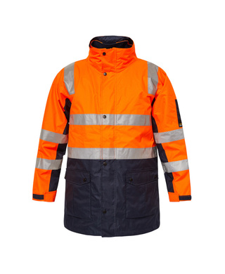 WORKWEAR, SAFETY & CORPORATE CLOTHING SPECIALISTS - Hi Vis Two Tone "4 in 1" Jacket with CSR1303-6A Tape 50 Wash