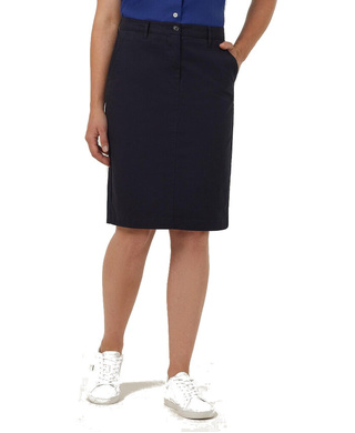WORKWEAR, SAFETY & CORPORATE CLOTHING SPECIALISTS - CHINO SKIRT-Navy-10