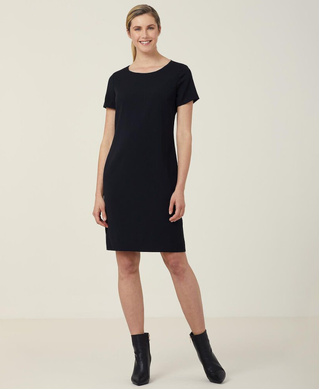 WORKWEAR, SAFETY & CORPORATE CLOTHING SPECIALISTS - Everyday - Helix Dry - Short Sleeve Dress - Ladies-Black-6