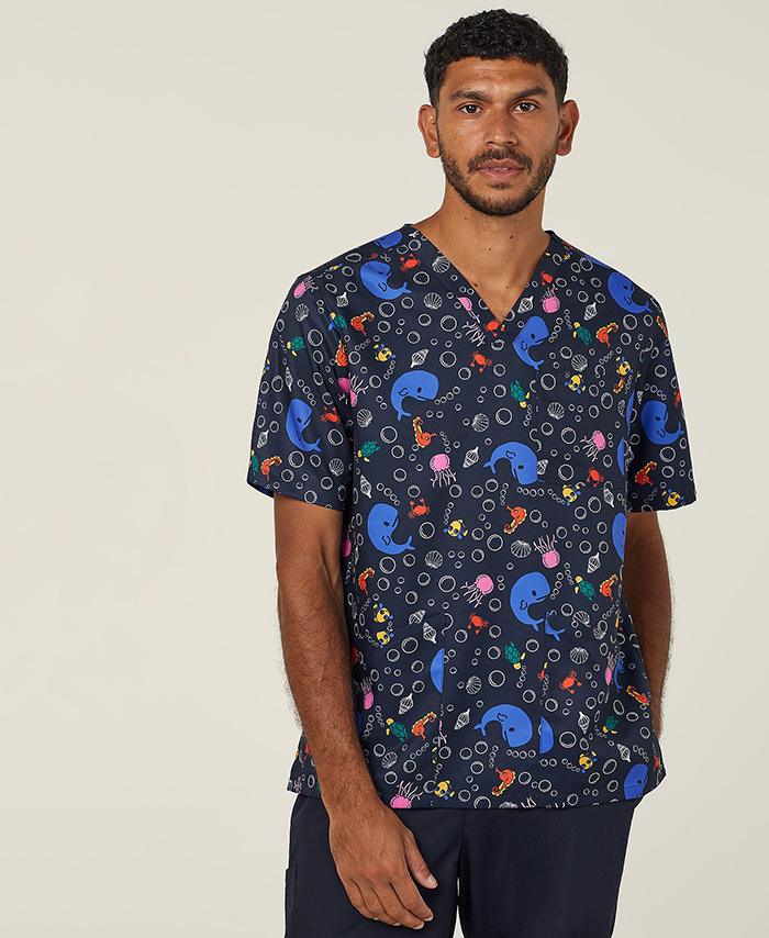 WORKWEAR, SAFETY & CORPORATE CLOTHING SPECIALISTS - NEW Under the sea scrub top