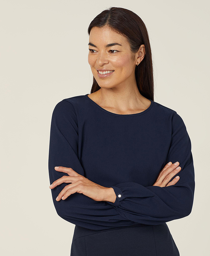 WORKWEAR, SAFETY & CORPORATE CLOTHING SPECIALISTS - Heavy Stretch Georgette Blouse