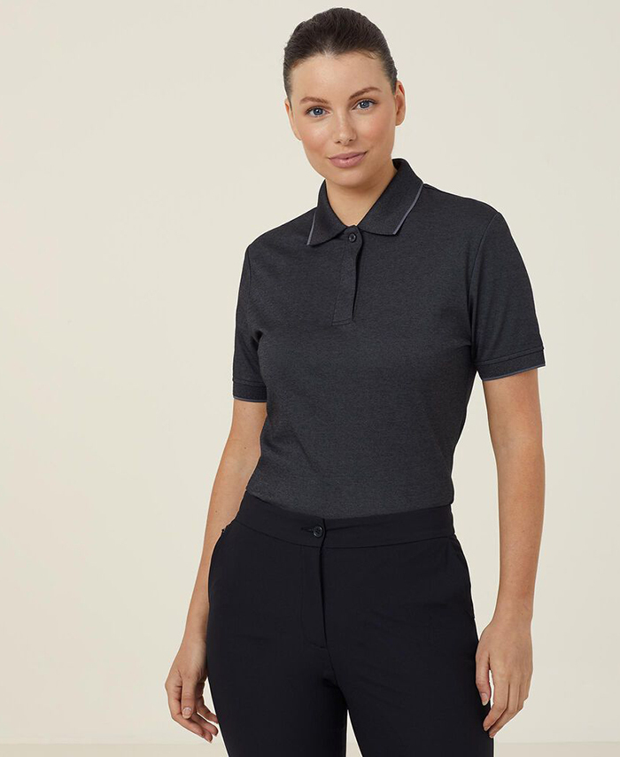 WORKWEAR, SAFETY & CORPORATE CLOTHING SPECIALISTS - Textured Short Sleeve Polo