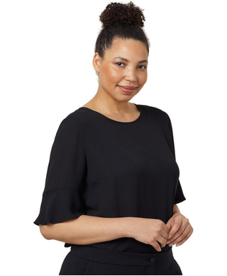 WORKWEAR, SAFETY & CORPORATE CLOTHING SPECIALISTS - FLUTED SLEEVE TOP