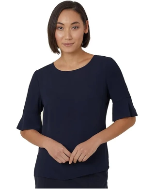 WORKWEAR, SAFETY & CORPORATE CLOTHING SPECIALISTS - FLUTED SLEEVE TOP