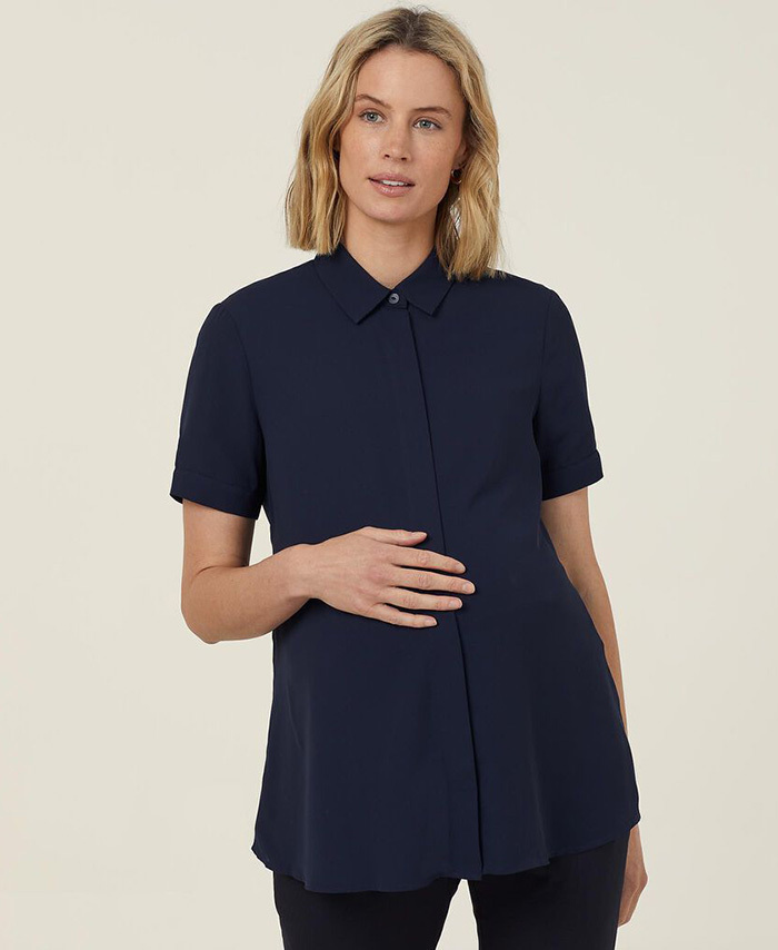 WORKWEAR, SAFETY & CORPORATE CLOTHING SPECIALISTS - Georgie Maternity Short Sleeve Shirt