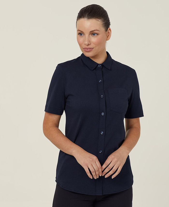 WORKWEAR, SAFETY & CORPORATE CLOTHING SPECIALISTS - Britt Jersey Anti-Bac Short Sleeve Shirt
