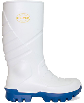WORKWEAR, SAFETY & CORPORATE CLOTHING SPECIALISTS - WB 24 - White PU Waterproof Safety Gumboot - 24-205