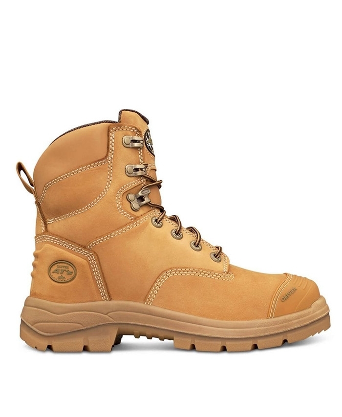 WORKWEAR, SAFETY & CORPORATE CLOTHING SPECIALISTS - AT 55 - 150mm Lace Up Boot - Wheat