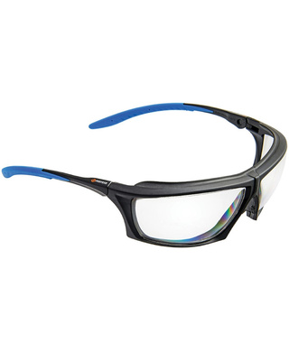 WORKWEAR, SAFETY & CORPORATE CLOTHING SPECIALISTS - PROTEUS 2 SAFETY GLASSES CLEAR LENS DUST GUARD, RATCHET ARMS