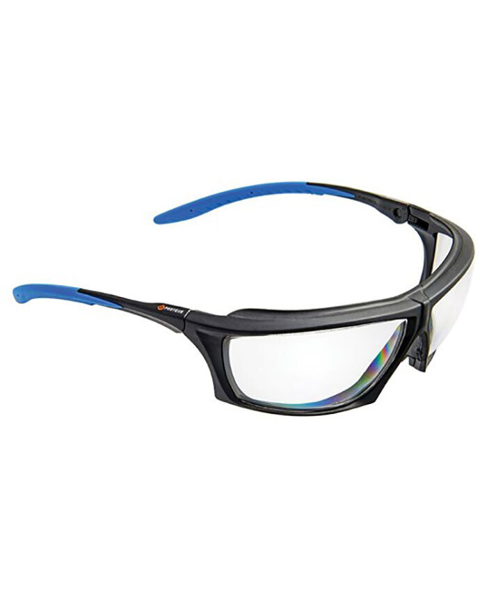 WORKWEAR, SAFETY & CORPORATE CLOTHING SPECIALISTS - PROTEUS 2 SAFETY GLASSES CLEAR LENS DUST GUARD, RATCHET ARMS