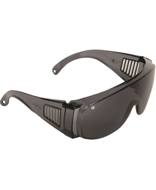 WORKWEAR, SAFETY & CORPORATE CLOTHING SPECIALISTS - Visitors Safety Glasses Smoke Lens (MOQ 12)