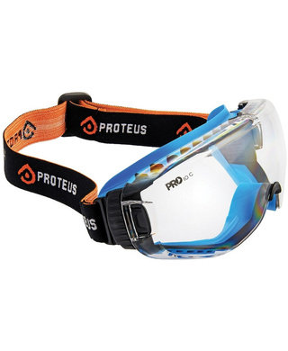 WORKWEAR, SAFETY & CORPORATE CLOTHING SPECIALISTS - DISCONTINUED - PROTEUS G1 SAFETY GOGGLES CLEAR LENS