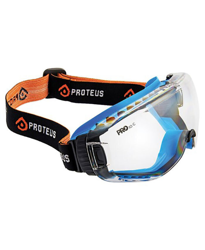WORKWEAR, SAFETY & CORPORATE CLOTHING SPECIALISTS - PROTEUS G1 SAFETY GOGGLES CLEAR LENS