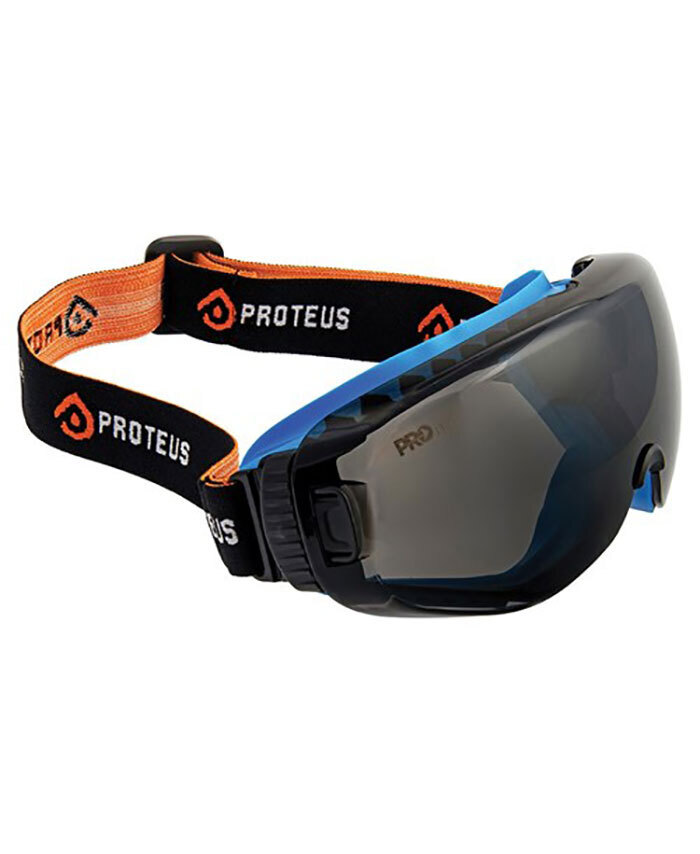 WORKWEAR, SAFETY & CORPORATE CLOTHING SPECIALISTS - PROTEUS G1 SAFETY GOGGLES SMOKE LENS