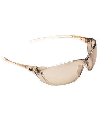 WORKWEAR, SAFETY & CORPORATE CLOTHING SPECIALISTS - Richter Safety Glasses Light Brown Mirror Lens (MOQ 12)