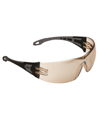 WORKWEAR, SAFETY & CORPORATE CLOTHING SPECIALISTS - DISCONTINUED - The General Safety Glasses Brown Lens