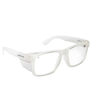 WORKWEAR, SAFETY & CORPORATE CLOTHING SPECIALISTS - SAFETY GLASSES FRONTSIDE CLEAR LENS WITH CLEAR FRAME