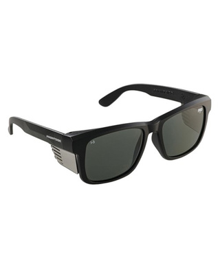 WORKWEAR, SAFETY & CORPORATE CLOTHING SPECIALISTS - SAFETY GLASSES FRONTSIDE POLARISED SMOKE LENS WITH BLACK FRAME