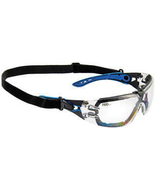 WORKWEAR, SAFETY & CORPORATE CLOTHING SPECIALISTS - PROTEUS 5 SAFETY GLASSES CLEAR LENS SPEC AND GASKET COMBO (MOQ 12)