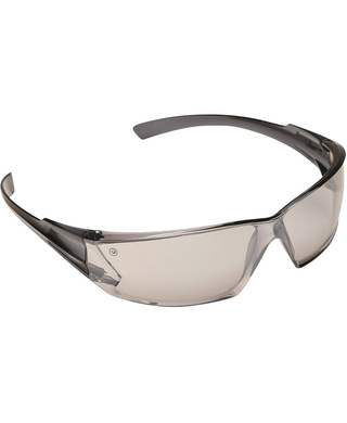 WORKWEAR, SAFETY & CORPORATE CLOTHING SPECIALISTS - DISCONTINUED - Breeze Mkii Safety Glasses Silver Mirror Lens (12 Pack)