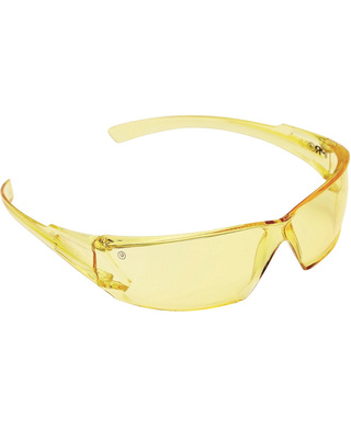 WORKWEAR, SAFETY & CORPORATE CLOTHING SPECIALISTS - DISCONTINUED - Breeze Mkii Safety Glasses Amber Lens