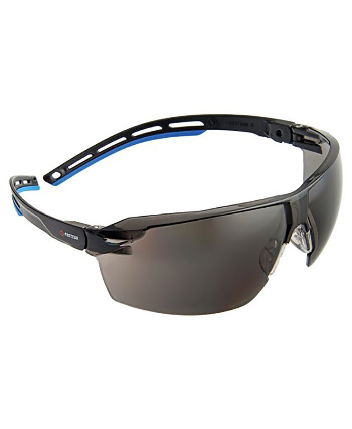 WORKWEAR, SAFETY & CORPORATE CLOTHING SPECIALISTS - PROTEUS 3 SAFETY GLASSES SMOKE LENS SUPER LIGHT SPEC