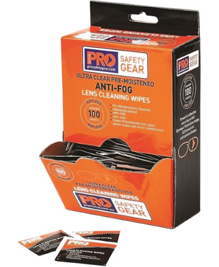 WORKWEAR, SAFETY & CORPORATE CLOTHING SPECIALISTS - Anti-Fog Lens Wipes 100 Pack