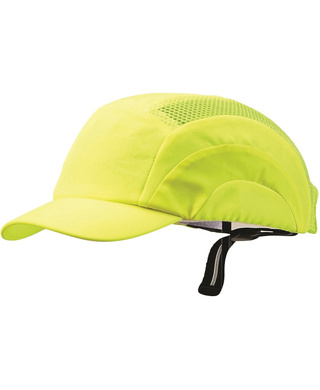 WORKWEAR, SAFETY & CORPORATE CLOTHING SPECIALISTS - Bump Cap - Short Peak Fluro Yellow
