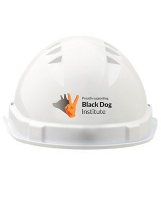 WORKWEAR, SAFETY & CORPORATE CLOTHING SPECIALISTS - DISCONTINUED - BLACK DOG INSTITUTE V6 HARD HAT