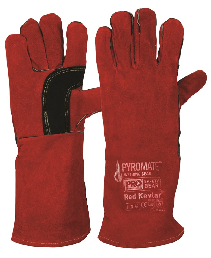 WORKWEAR, SAFETY & CORPORATE CLOTHING SPECIALISTS - Pyromate Red Kevlar Welders Glove