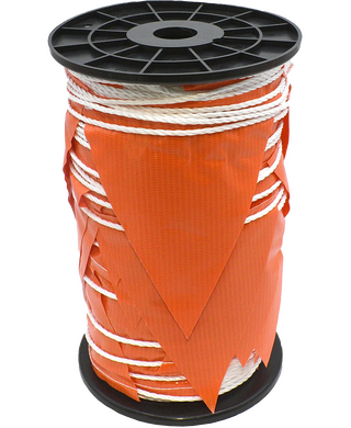 WORKWEAR, SAFETY & CORPORATE CLOTHING SPECIALISTS - Bunting/Flagging 100m Fluro Orange Triangles