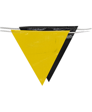 WORKWEAR, SAFETY & CORPORATE CLOTHING SPECIALISTS - 30M Day Bunting Black/Yellow