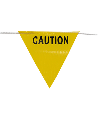 WORKWEAR, SAFETY & CORPORATE CLOTHING SPECIALISTS - 30M 'CAUTION' Bunting Yellow