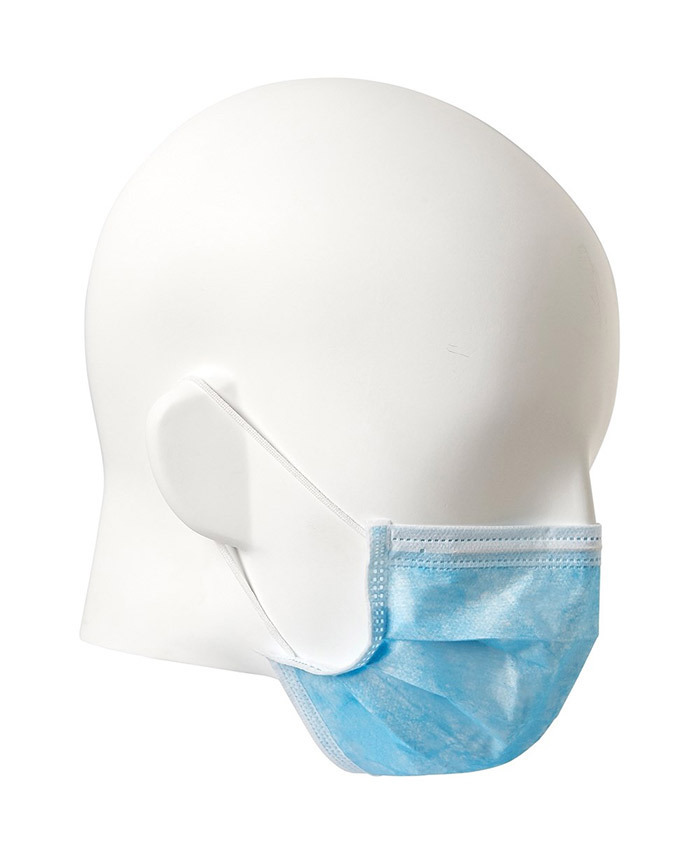 WORKWEAR, SAFETY & CORPORATE CLOTHING SPECIALISTS - Pro Choice Safety Gear Disposable Face Mask Blue 3 Ply - Box of 50 Masks
