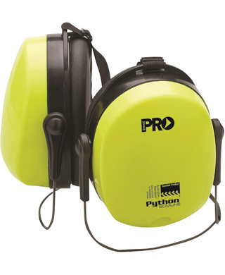 WORKWEAR, SAFETY & CORPORATE CLOTHING SPECIALISTS - Python Slimline Neckband Earmuffs Class 4, -23db